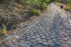 Cobblestone street in Toledo, Spain