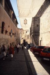 Scenic view of Toledo, Spain with historical buildings and a bridge over the Tagus River