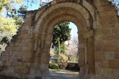 Ruins of the Romanesque church of San Pelayo de Ávila in El Retiro, Madrid