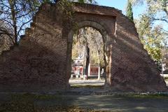 Ruins of the small Romanesque church of San Pelayo de Ávila in El Retiro, Madrid