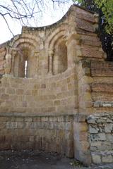 Ruins of the small Romanesque church of San Pelayo de Ávila in El Retiro, Madrid