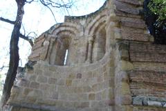 Ruins of the small Romanesque church of San Pelayo de Ávila in El Retiro, Madrid