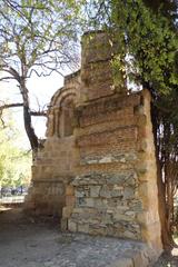 Ruins of the small Romanesque church of San Pelayo de Ávila in El Retiro, Madrid