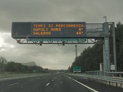 Speed control with Tutor system on A1 highway in Italy