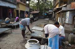 Fish Market on Baduria-Berachampa Road in Baduria, North 24 Parganas