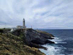 Faro de Cabo Mayor in Santander from Mataleñas