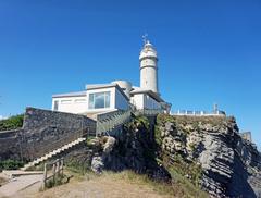 Cabo Mayor Lighthouse on a cliff edge