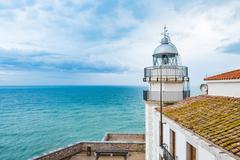 View of Peñíscola Lighthouse from the castle