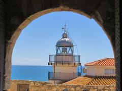 El far de Península view from the entrance of Castell