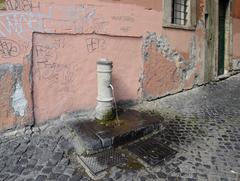 Fountain near Ponte Sisto