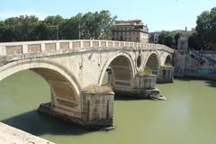 Ponte Sisto bridge in Rome over the Tiber River