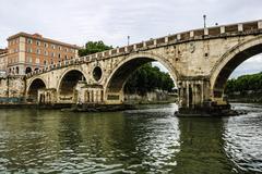 Ponte Sisto bridge in Rome, Italy