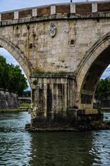 Ponte Sisto in Rome, Italy, at dusk