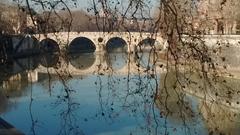 Ponte Sisto in Rome at sunset