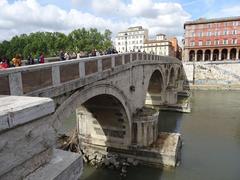 Ponte Sisto bridge in Rome over the Tiber River