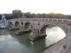 Ponte Sisto in Rome with people walking across