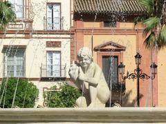 one of the Niño Meón statues at Fuente de Hispalis