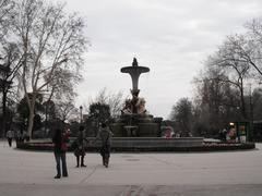 Fuente en el Parque de El Retiro, Madrid