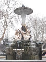 Fountain detail in El Retiro Park, Madrid