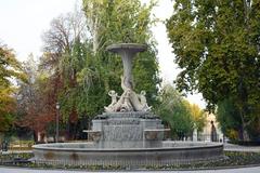 Fuente de los Galápagos in Plaza de Nicaragua, Parque de El Retiro, Madrid