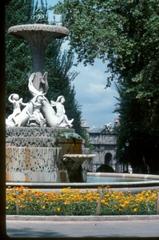 Retiro Park Fountain in Madrid