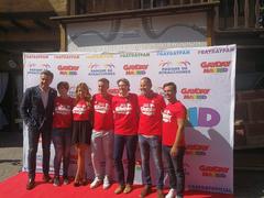 Marta Higueras at GayDay event in Madrid's amusement park