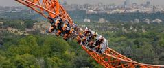 roller coaster at an amusement park