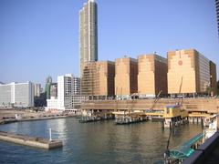 skyline of Hong Kong with high-rise buildings