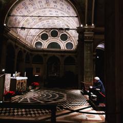 Santa Maria presso San Satiro Church in Milan at night