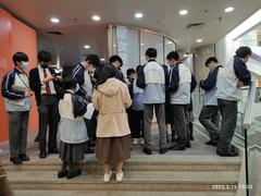 HKHM 沙田 Shatin HK Heritage Museum school students in uniform clothing winter February 2023