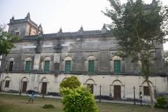 Rear view of Imambara Hooghly with architectural details