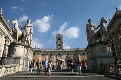 Cordonata, Dioscuri, and Palazzo Senatori in Rome