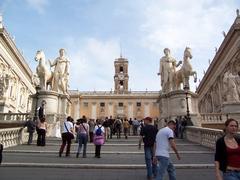 Steps leading to the Forum in Rome, Italy