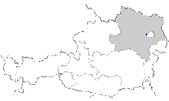 Map of Austria showing the location of Purkersdorf