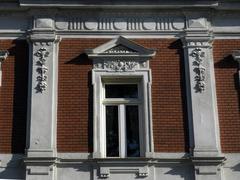 Facade detail of Purkersdorf Pharmacy building