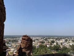 Badami town view from caves