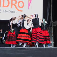 Regional dances in the Gardens of Las Vistillas during the Saint Isidore the Farmer Festival, Madrid 2024