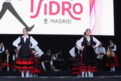 Regional dances in the Gardens of Las Vistillas during Saint Isidore the Farmer Festival 2024, Madrid