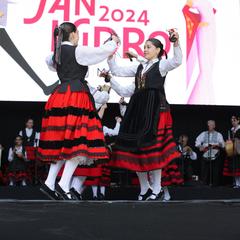 Regional dances in the Gardens of Las Vistillas during Saint Isidore Festival 2024 in Madrid