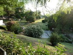 View from Jardines de Las Vistillas in Madrid, Spain