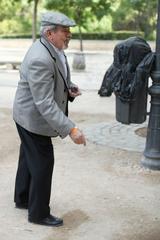 Chulapo playing toad in the hole during Saint Isidore Festival 2024 in Madrid