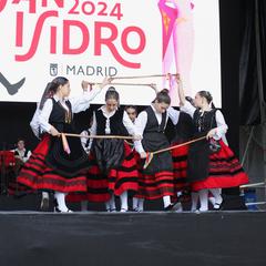 Regional dances in the Gardens of Las Vistillas during the Saint Isidore the Farmer Festival 2024, Madrid