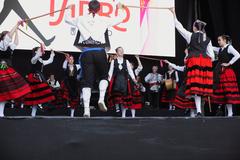 Regional dances at Las Vistillas Gardens during Saint Isidore Festival 2024 in Madrid