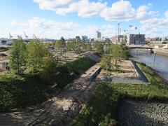 Baakenpark construction site at Hamburg-HafenCity