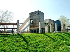 children's slides in Baakenpark playground