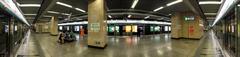 Yuanmingyuan Park Station platform panorama