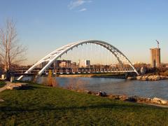 Humber Bay Arch Bridge over Humber River in 2005