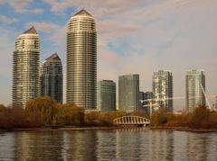 Humber Bay Park with condominium towers in the distance, Toronto