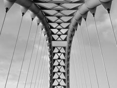 Humber River foot bridge in Toronto