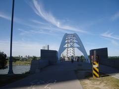 Humber bicycle and pedestrian bridge on the Martin Goodman Trail, Toronto Ontario